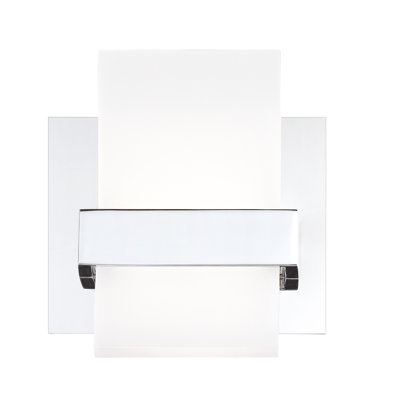 Plafonnier encastré à 1 lumière DEL à intensité variable en chrome Cambridge