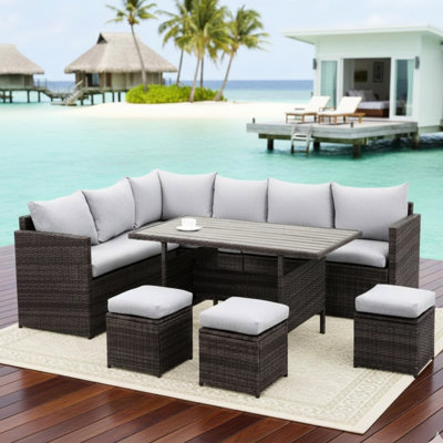 14.84 " W Patio Sectional Set