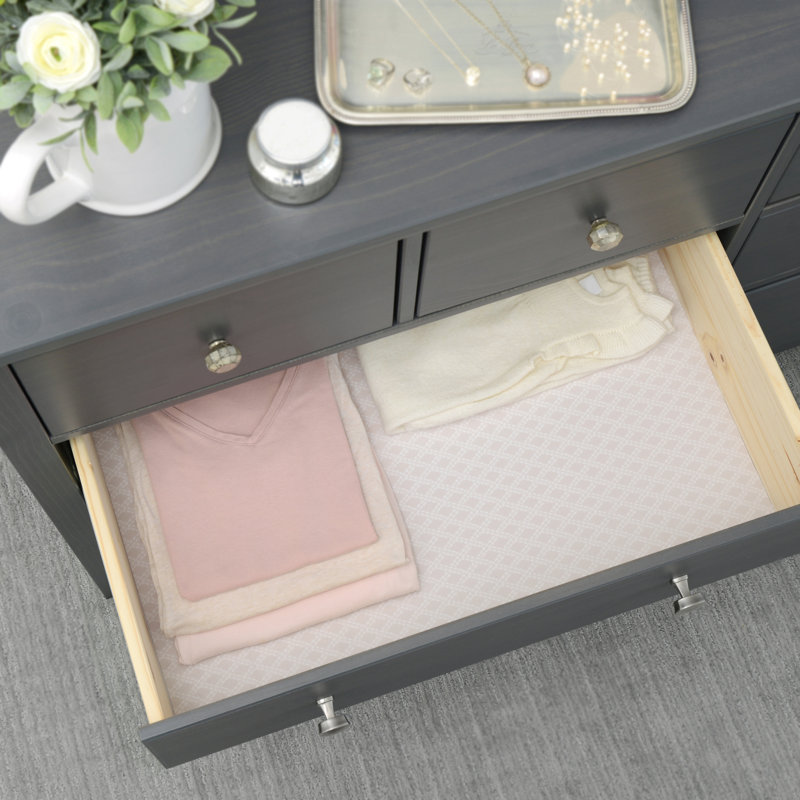 Tablette en tissu de luxe non adhésive et doublure de tiroir