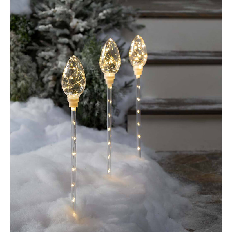 Ensemble de piquets de jardin 3 pièces Kelwunn