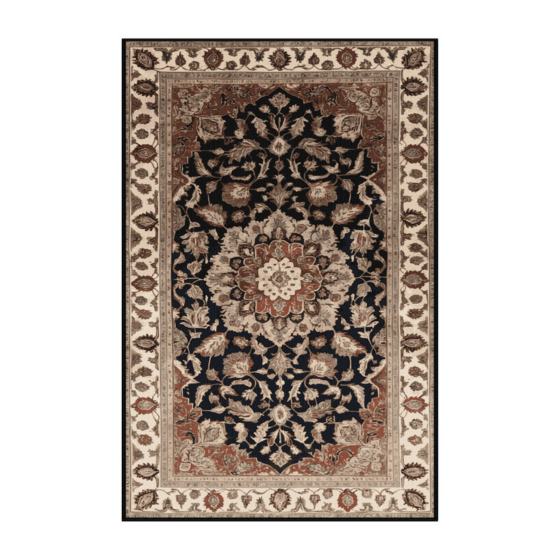 Tapis brun lavable à la machine