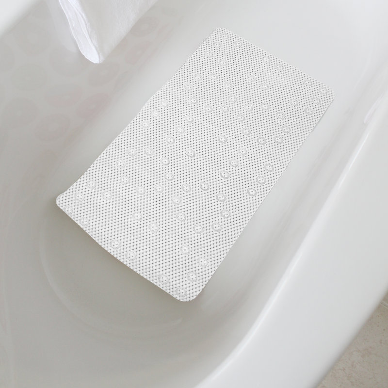 Non-Slip Shower Mat, White