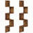  Elburt Corner Bookcase, 4 Tier floating corner shelf