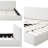 Cocoon Luxury White Velvet Upholstered Platform Bed Frame, Plush Padded Headboard with Wood Frame, Breathable Slat Support System for Comfort-1619325172-1619325131