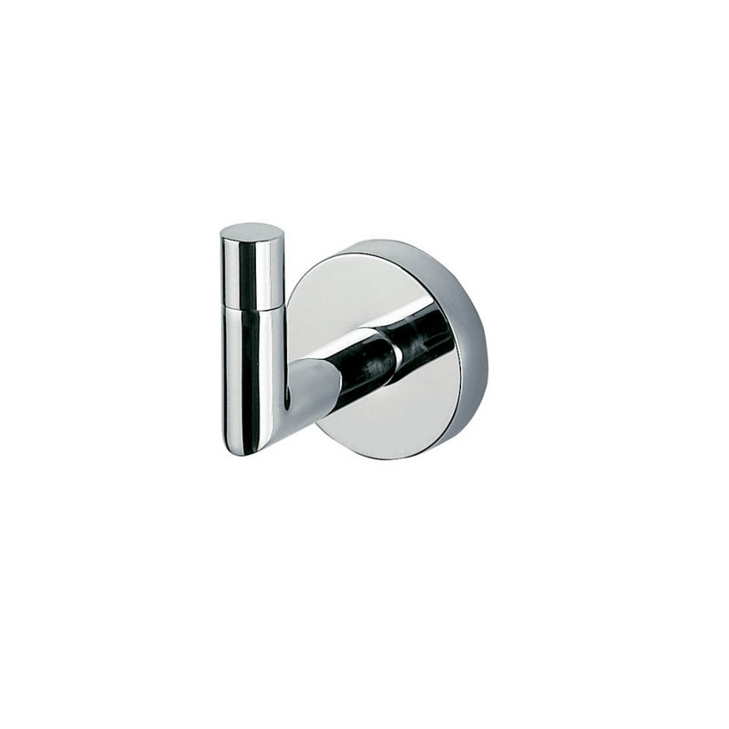 Chrome Modern Single Wall Mounted Towel Hook