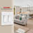 2-Gang Rocker Wall Plate, White(3-Pack)