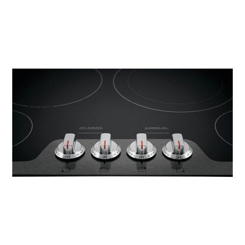 Frigidaire 30'' Black Ceramic Electric Cooktop with Stainless Steel Knobs