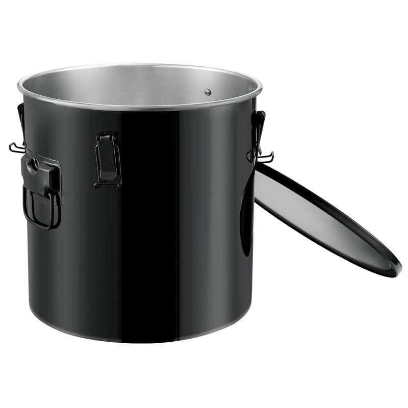 Stainless Steel Clips Grease Bucket, 30.3 L
