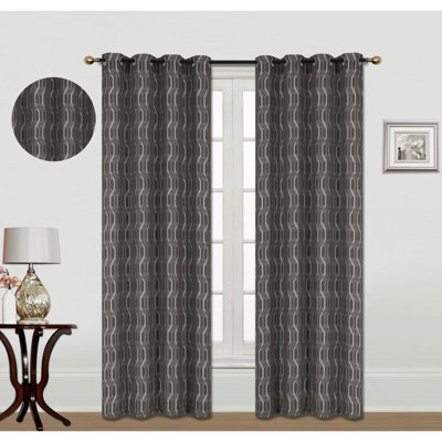 Mihika Room Darkening Curtain Pair