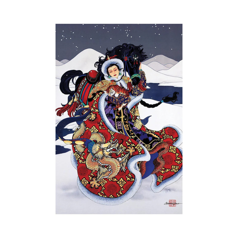 Timeless Devotion - Painting on Canvas, Wrapped Canvas, 20.32 cm H x 30.48 cm W