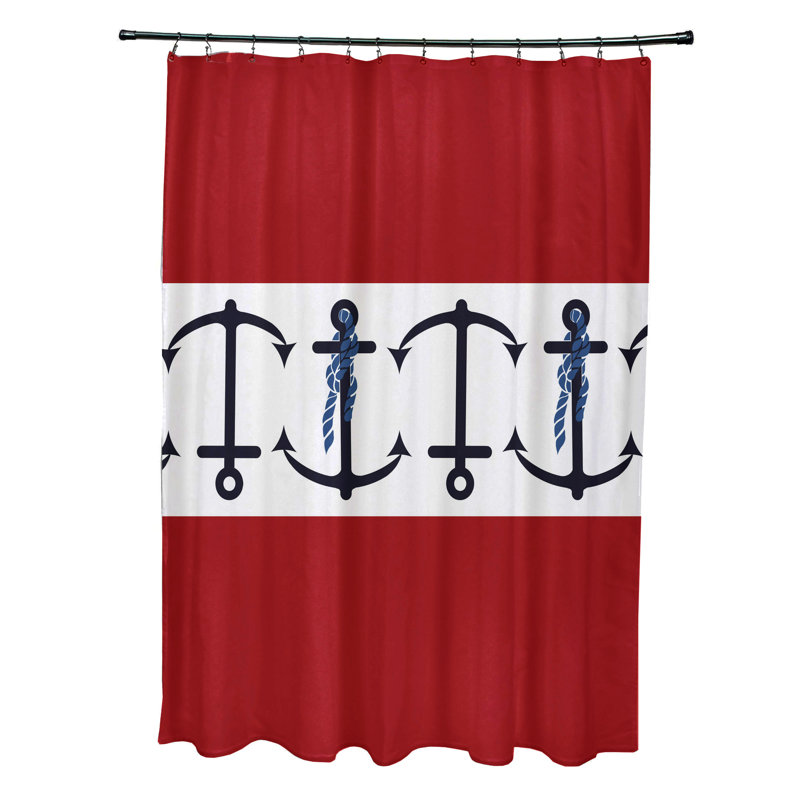 Rideau de douche Anchor, Rouge