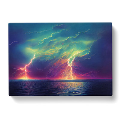 Lightning In Watercolour Vol.1 - Wrapped Canvas