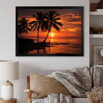 Photo de coucher de soleil des Caraïbes - reproduction sur toile