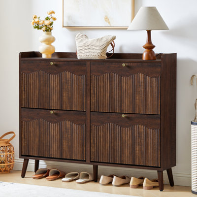 Armoire de rangement pour chaussures 16 paires
