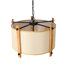Lustre tambour 5 lumières en tissu