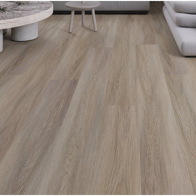 7" x 60" x 9.5mm Oak Click Lock WPC Luxury Vinyl Plank