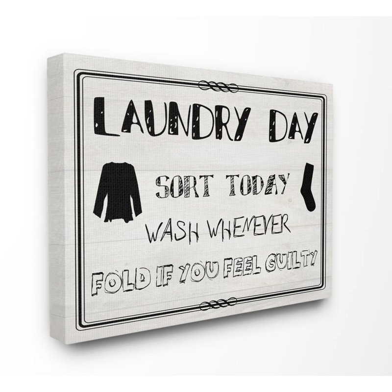" Laundry Day " by Sheldon Lewis, Wrapped Canvas, 16" H x 20" W x 1.5" D