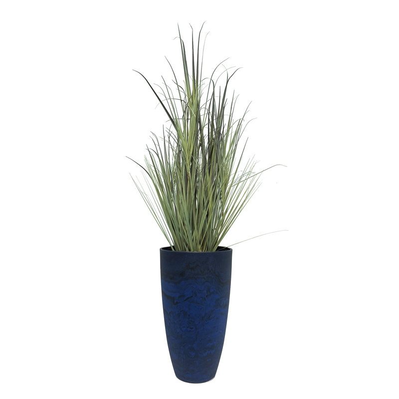 Pot à fleurs incurvé de 20 po, Bleu