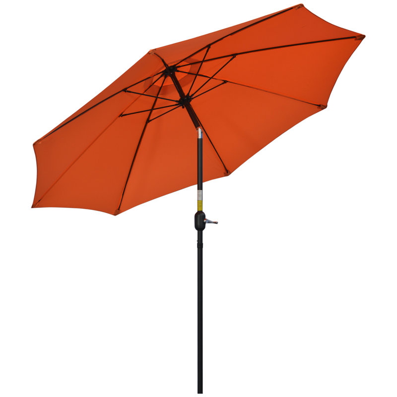 Aramie 263cm Tilt Market Parasol, Orange