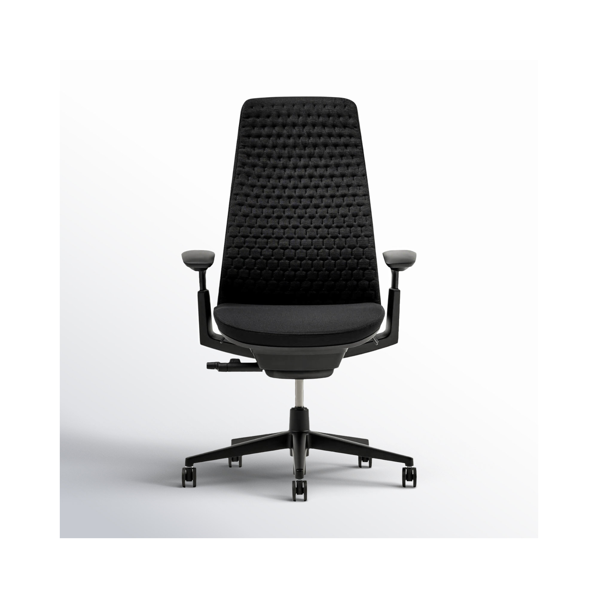 Haworth Fern Digital Knit Task Chair, No, Charcoal Black
