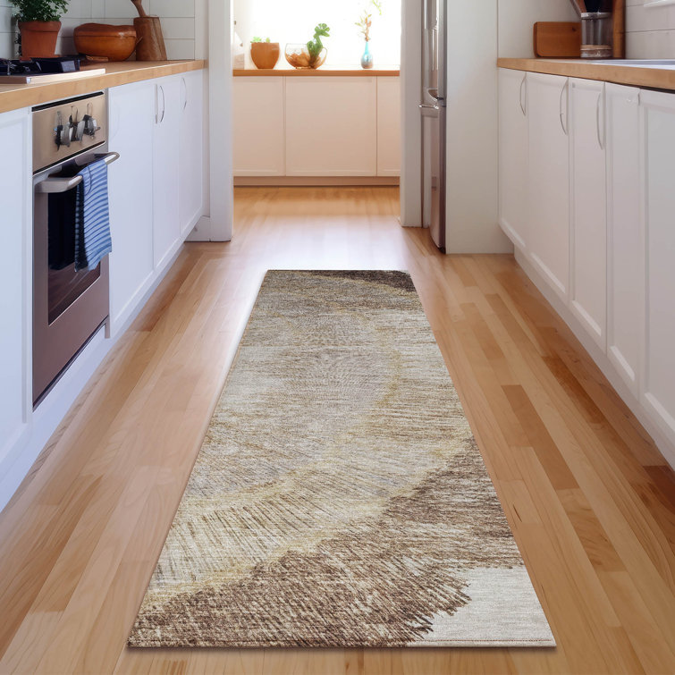 Premium Machine Washable Cerrito Brown Rug