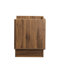 Table de chevet moderne de style Mid-Century brun avec station de charge, lumières DEL - effets de lumière assortis, 2 tiroirs pour le rangement de la chambre à coucher, éclairage synchronisé à assemblage rapide, décoration,-107475409