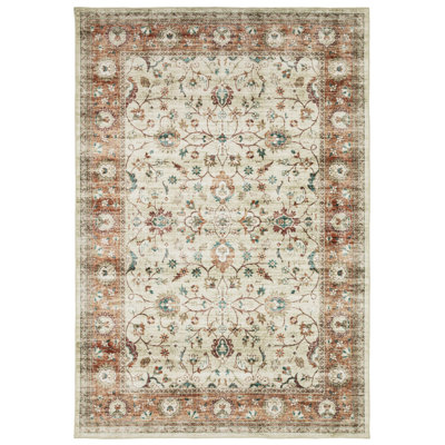 Tapis ivoire / rouille Maderia