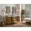 Ensemble de meuble-lavabo double 60 po Teak-90701155