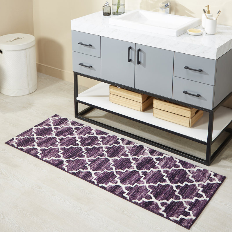 Tapis de couloir de salle de bain avec envers antidérapant Norra, Single - 50" L x 30" W
