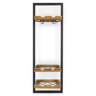 6 Bottle Floor Wine Bottle Rack in