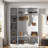 4-in-1 Tall Modern Hall Tree With Shoe Storage,  Cabinets, Coat Hooks, Metal Handles And Adjustable Shelves-487525032