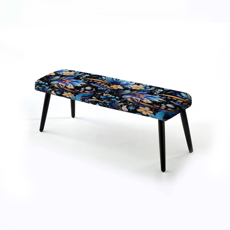 Banc rembourré Mystical Allure Flower Serenity - Pois