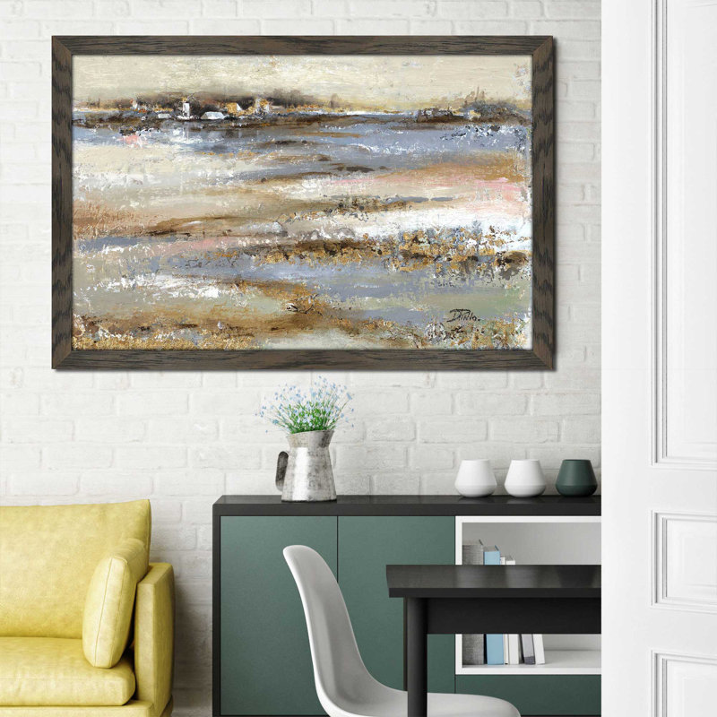 «In The Distance», reproduction de peinture à l'acrylique encadrée, H 21,5 po x l 33,5 po x P 2 po