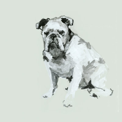 A Very Pastel Modern Dog VI by Cartissi - Wrapped Canvas Painting