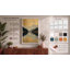 Mountain Lake in Gold Art Deco - Wrapped Canvas-155109067-155109072