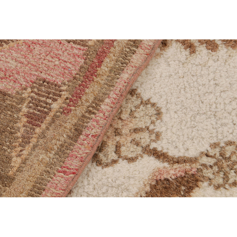 Hand Knotted Wool Floral Area Rug