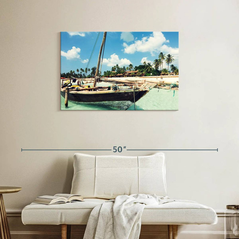 Bateau Mehar Zanzibar Island, H 24 po x l 36 po