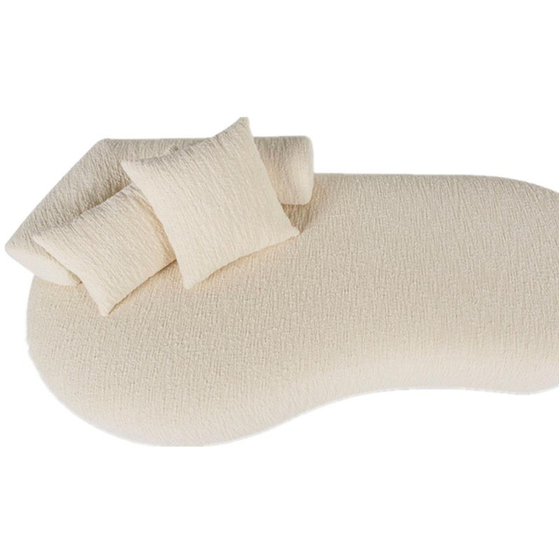 Fauteuil en chenille courbé, Orienté à gauche (vu de face)