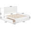 Lit plateforme en bois massif Jeinny avec pied et gigogne assortis-835714363-835714336