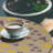 August Grove® Paw Print Fitted Round Tablecloth Warm Taupe Brown Mustard-2145356946