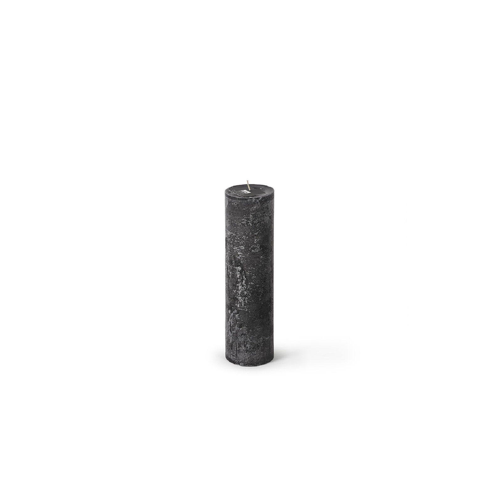 Unscented Pillar Candle, Black, 9.85" H x 2.75" W x 2.75" D