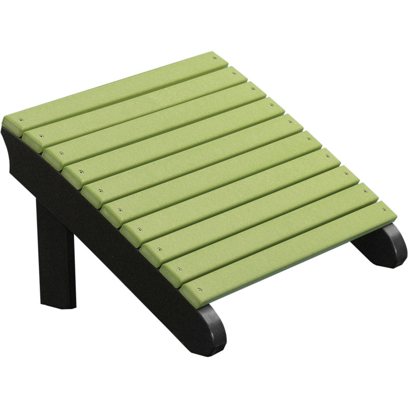 Repose-pieds adirondack en plastique deluxe Bowmans, Vert lime / Noir