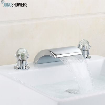 Robinet cascade Juno 3-8002 - Conception élégante à fixation sur le comptoir pour une expérience de salle de bain de style spa