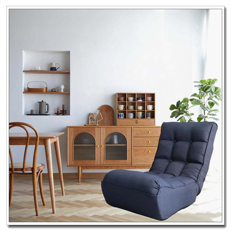 Chaise longue rembourrée réglable, Marine