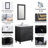 Duccia 31.89'' Single Bathroom Vanity with Poly Marble Top with Mirror-1296623911