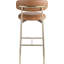 Tabouret de bar rembourré en cuir Lupita-840074834-840074843