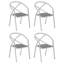 Azal Stacking Patio Dining Armchair-956543044-956543047