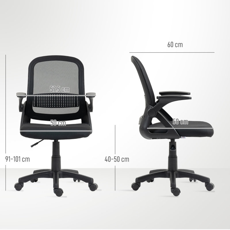 Brayden Studio Office Chair, Black, Black