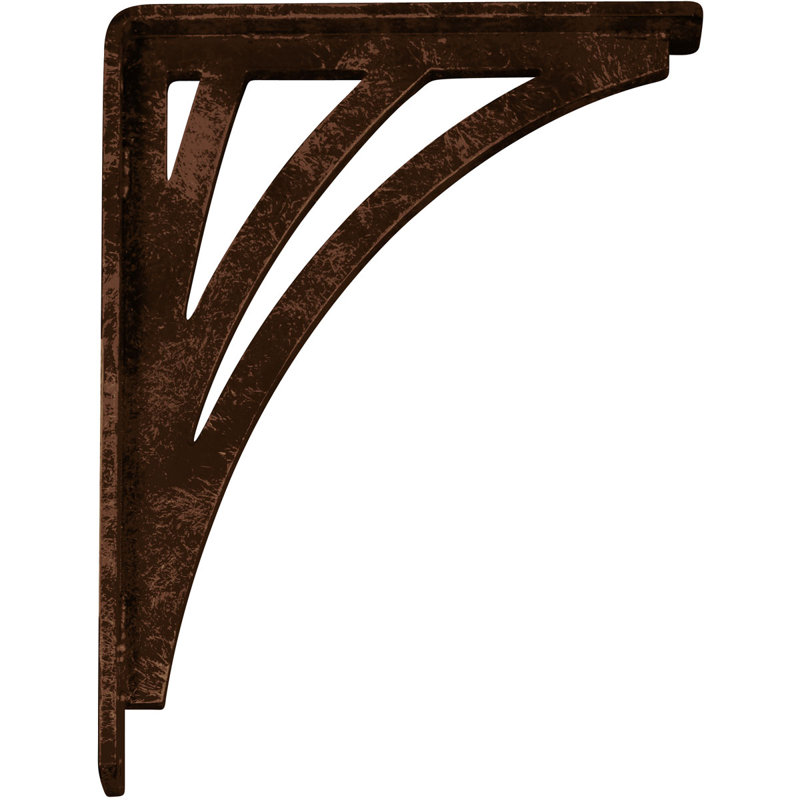 Support en fer forgé Nevio, Cuivre antique, H 10 po x l 1,5 po x P 7,5 po