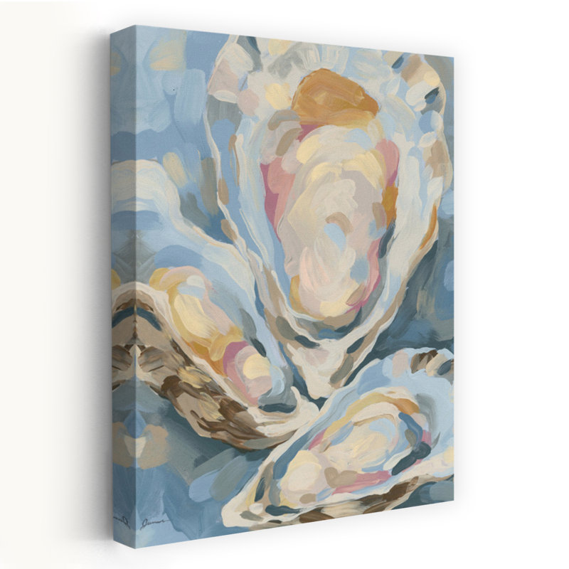 «Mosaic Oysters I Coastal», reproduction d'art mural, 18" H x 12" W